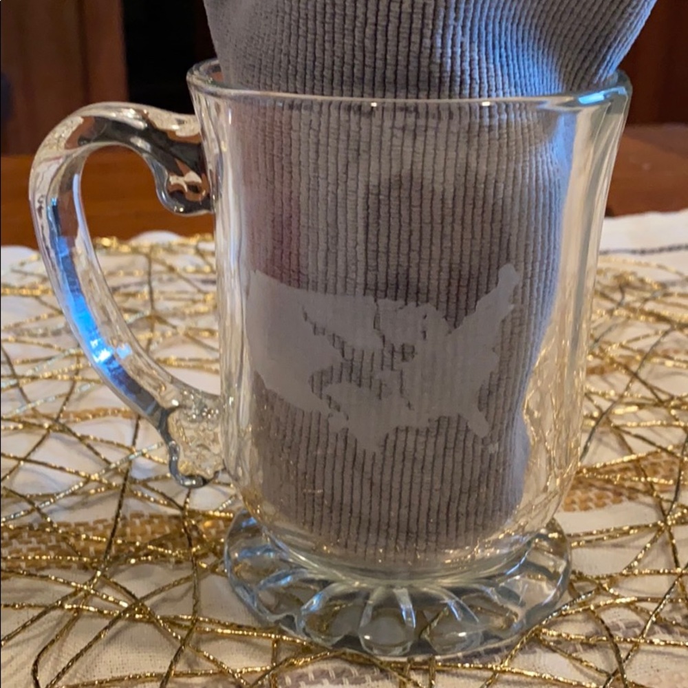 Souvenir Wrestling Cocoa Mug Clear Glass